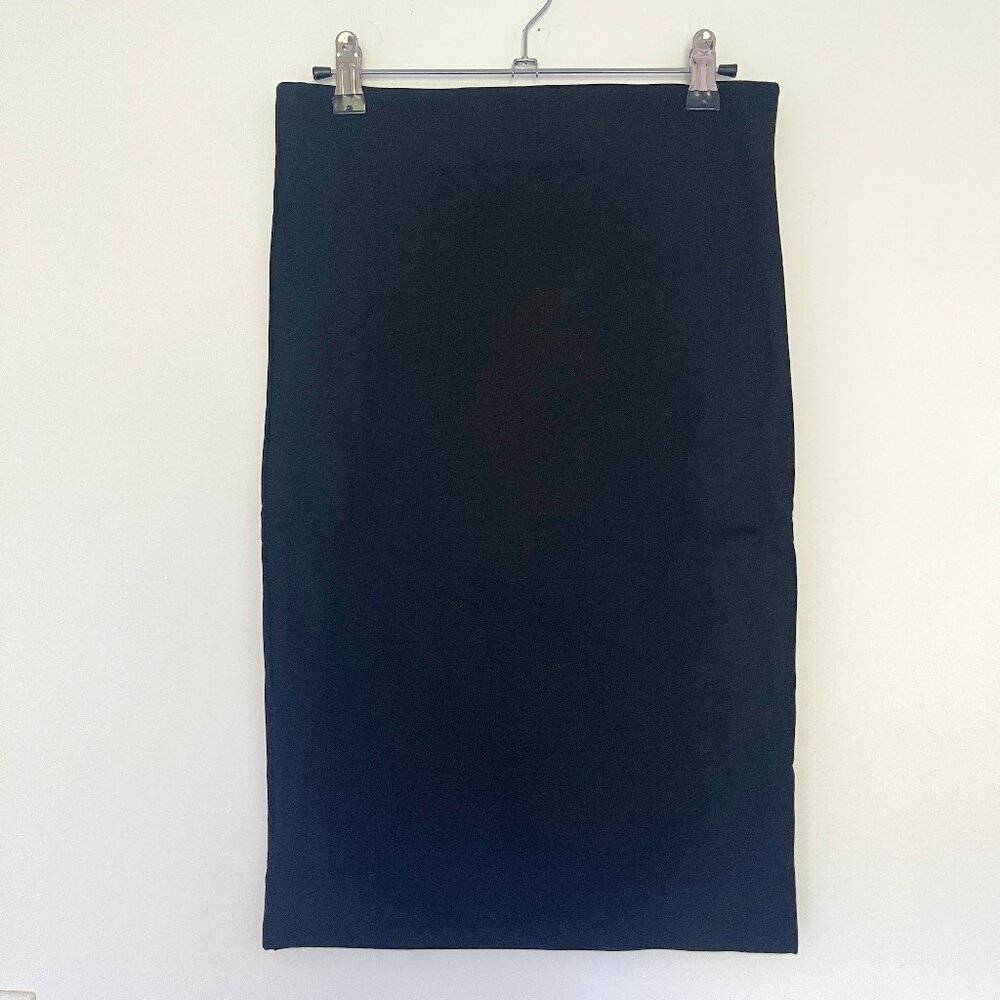 NWT Ann Taylor LOFT Black Stretch Rayon Jersey Tube / Pencil Skirt Women's XS